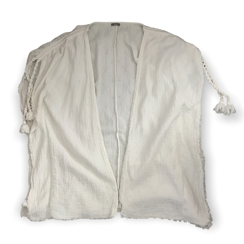 Aerie Cream Open-Front Cardigan